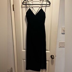 Bardot Raven Velvet Slip Dress